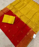 KSC - Double Shaded Sindhoor Red with Canary yellow