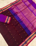 KSC -  Chocolate Brown/Majentha Korvai