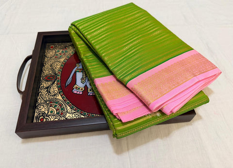 KSS - Parrot Green/Pink Korvai