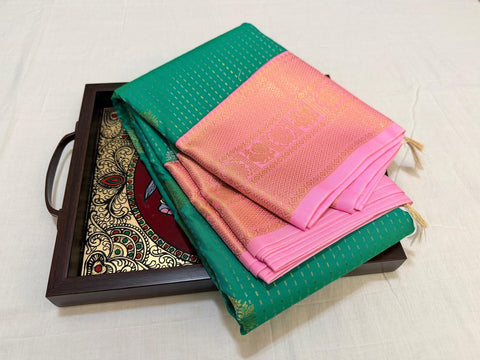 KSS - Teal Green/Pink Korvai