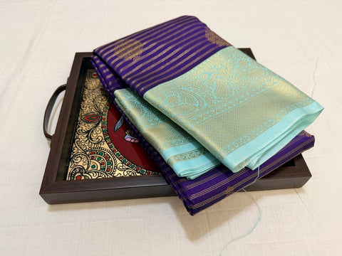 KSS - Violet/Turquoise Korvai