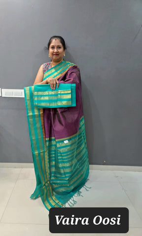 KSC - Dark Nagapazham/Peacock Green Vaira Oosi