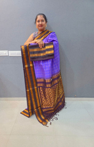 KSC - Lavender/Brown Korvai