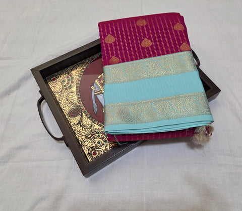 KSS - Majentha/Blue Korvai