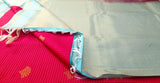 KSS - Red/Sky Blue Korvai