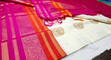 KSS - White Ganga Jamuna Korvai
