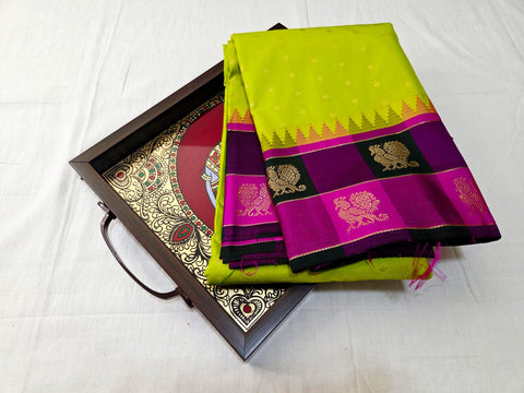 KSS - Lime Green/Wine Korvai