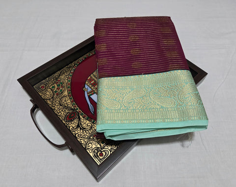 KSS - Dark Wine/Teal Veldari Korvai