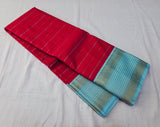 KSS - Tomato Pink/Blue Veldari Korvai