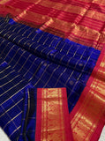 KSC - Blue/Maroon Korvai