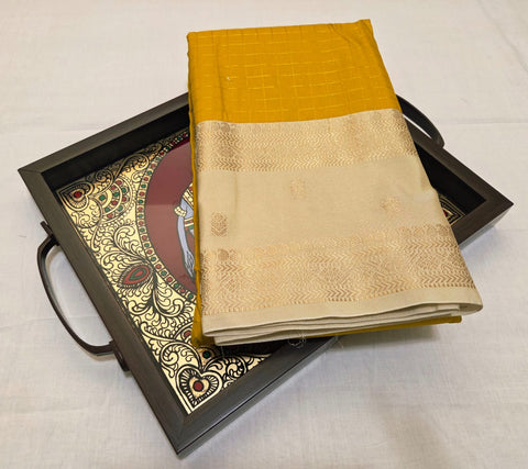 KSS - Yellow/Beige Korvai Kottadhi