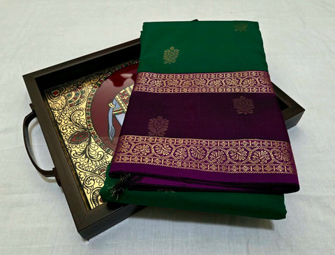 KSS - Emerald Green/Wine Korvai