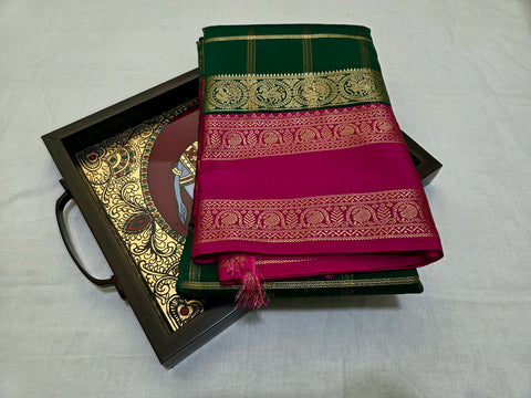 KSS - Emerald Green/Pink Korvai Kottadhi