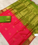 KSC - Double shaded Kangambara orange with Green Kolam