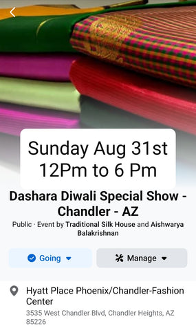 Aug 31st - Dashara Diwali Special - Chandler,AZ