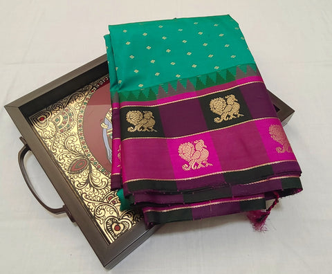 KSS - Dark Sea Green/Wine Korvai