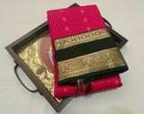 KSS - Rani Pink/Bottle Green Korvai