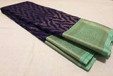 KSS - Dark Blue/Green Korvai