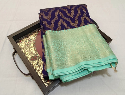 KSS - Dark Blue/Green Korvai