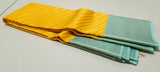 KSS - Mango Yellow/Blue Chevron Korvai
