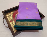 KSS - Lavender/Peacock Green Korvai