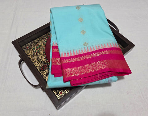 KSS - Ice Blue/Pink Korvai