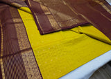 KSS - Lemon Yellow/Brown Korvai