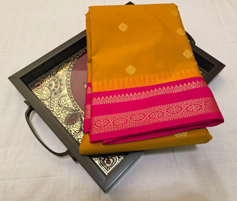 KSS - Mustard Yellow/Pink Korvai