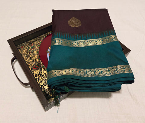 KSS - Dark Brown/Rama Green Korvai