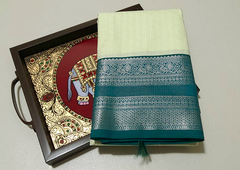 KSS - Pista Green/Peacock Green Korvai