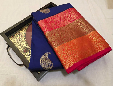 KSS - Royal Blue/Pink Korvai