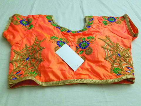 RM - Pastel Orange - Banaras Silk