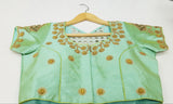 RM - Double shaded Pista Green- Banaras katan