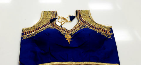RM - Royal Blue - Banaras Silk