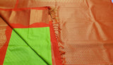 KSS - Sneha Green/Orange Korvai
