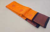 KSS - Kesar Orange/Navy Blue Korvai