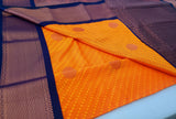 KSS - Kesar Orange/Navy Blue Korvai