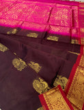 KSC - Double shaded Coffee Brown with Red