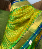 KHEE - Double shaded Lime Green/Peacock Blue