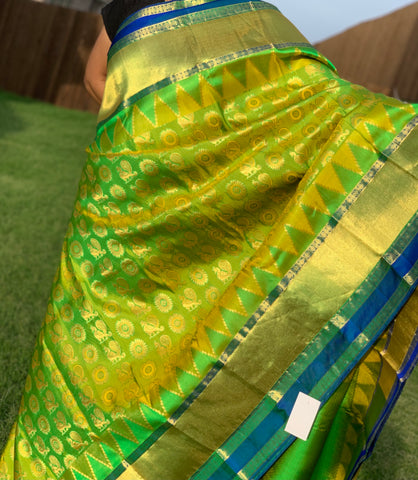 KHEE - Double shaded Lime Green/Peacock Blue