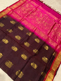 KSC - Double shaded Coffee Brown with Red
